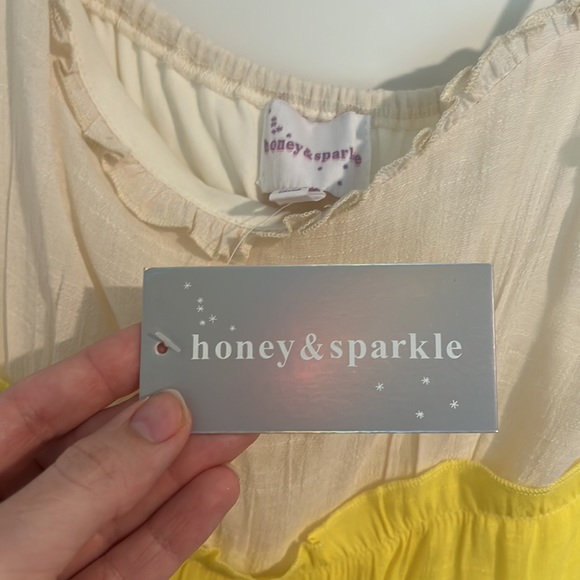 NWT‎ HONEY SPARKLE COLOR BLOCKED MINI DRESS M - Picture 7 of 10